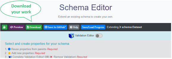 Download schema